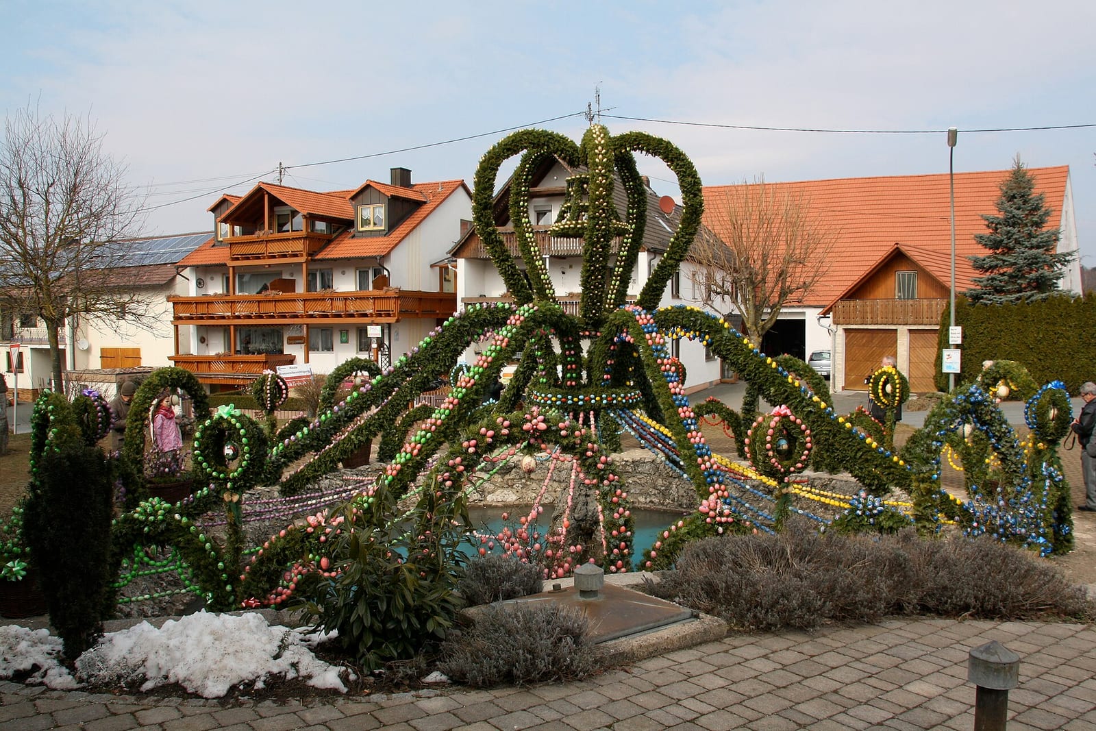 Osterbrunnen in Bieberbach, Fränkische Schweiz