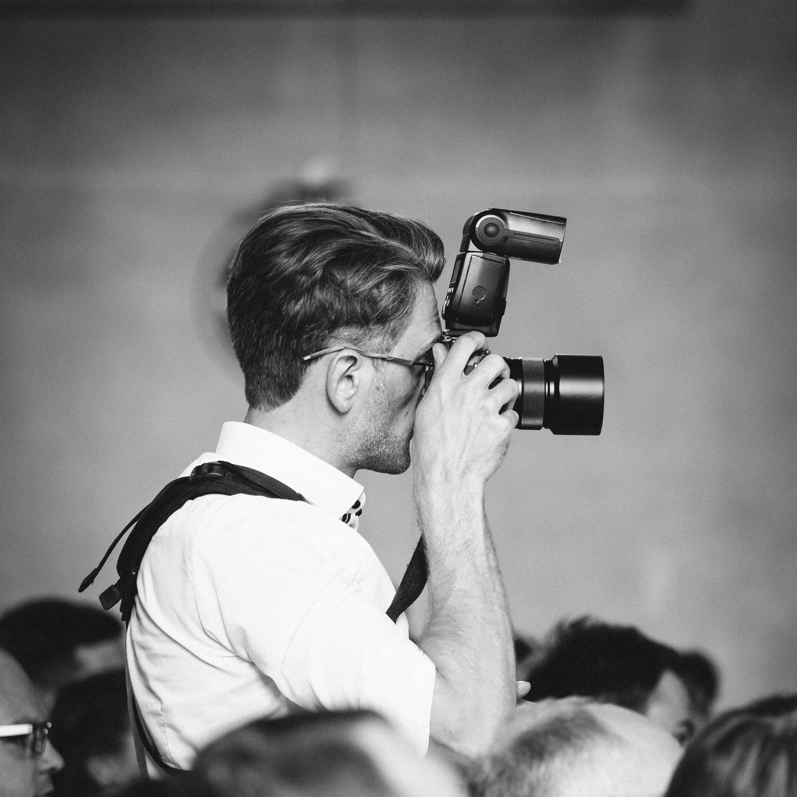 Vitali Skidan beim Fotografieren